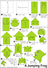You can have races to see which frog jumps further or higher. Origami Frog Printable Instructions