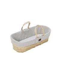 natural knitted moses basket mattress