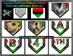 Then party decorations are an absolute must. Printable Ancient Egyptian Party Supplies Egypt Themed Birthday Decorations