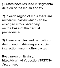 caste system in india
