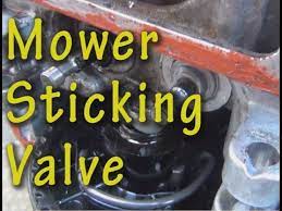 honda mower sticking valve you