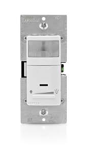 Leviton Ipvd6 1lz Decora Vacancy Motion Sensor In Wall Dimmer Manual On 2 5a Single Pole Or 3 Way White Ivory Light Almond