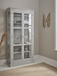 lotte tall glass display cabinet