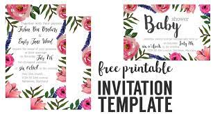 free printable invitation templates