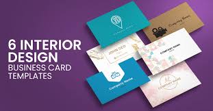 interior design business card templates