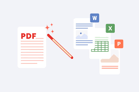 how to convert pdf to word excel and