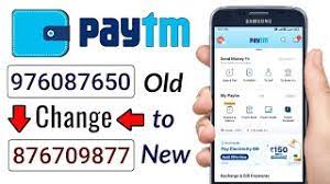 paytm phone number change how to
