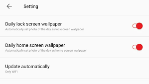 daily oneplus lock home wallpaper setting