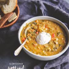slow cooker lentil and vegetable soup