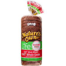 nature s own life sugar free 100 whole grain bread 16 oz bag
