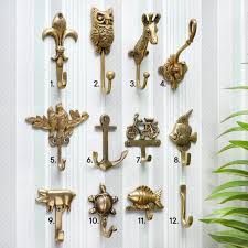 Decorative Wall Hooks Boho Brass Wall