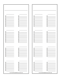 Printable Blank Grocery List