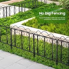 Black Iron Garden Fence Outdoor