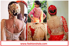 Blouse Back Neck Designs For Bridal Sarees Fashionshala