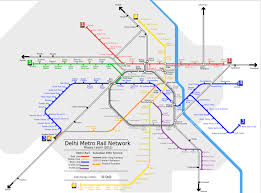 delhi metro rail network phase i and ii