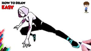 After watching spiderverse i was so impressed that i decided to try my best to do an animation with gwen since she's my favourite character from the movie!… How To Draw Spider Gwen Spider Woman Drawing Easy Spider Man Into The Spider Verse Youtube