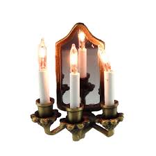 Gothic Wall Sconce 12v 3 Candle Mirror