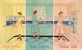 retro 1950s style kitchen design