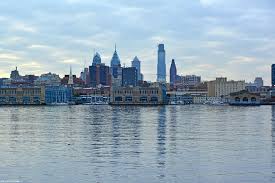 Philly Skyline As Seen From The Camden Waterfront On The