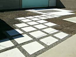 how to install 24 concrete pavers