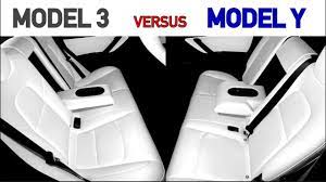 tesla model y and model 3 rear seats