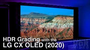 hdr grading with the lg cx oled 2020