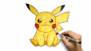 how to draw pikachu from pokemon i easy