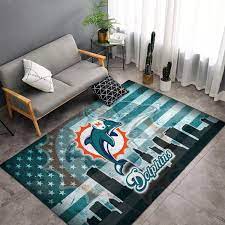 miami dolphins soft area rugs carpets