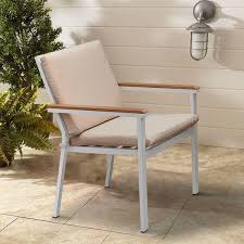 Brown Aluminum Frame Arm Chair