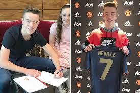 Gary neville has used an extraordinary rant on live tv to slate top club owners including roman gary neville (right) has blasted owners including roman abramovich over plans for a european. Manchester United Sign Harvey Neville Son Of Club Legend Phil Neville As He Turns 16
