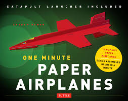 Then grab the tail in the center. Amazon Com One Minute Paper Airplanes Kit 12 Pop Out Planes Easily Assembled In Under A Minute Paper Airplane Book With Paper 12 Projects Plane Launcher 9780804844550 Dewar Andrew Books