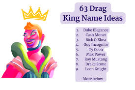 official drag king names generator get