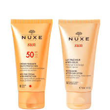 nuxe sun care spf50 and aftersun set
