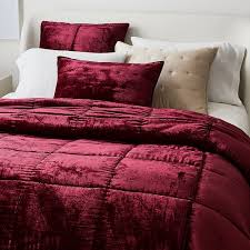lush velvet comforter shams