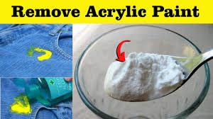 how to remove dried acrylic paint from