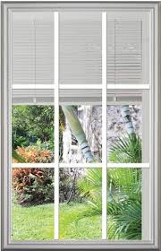 9 Lite Clear Glass With Blinds