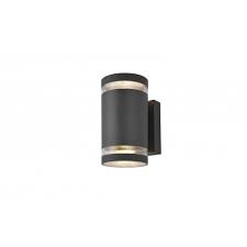Forum Lighting Zn 29189 Atr Lens 2 Light Up And Down External Wall Fitting In A Anthracite Finish