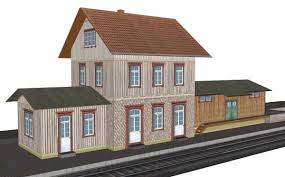 Models from paper, paper models free download without registration, repainted models of paper. Created By German Designer Godwin T Petermann This Is The Dettingen An Der Erms Train Station Paper Model In Ho Scale Paper Models Paper Houses Train Decor
