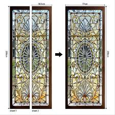 3d Wall Art Retro Mosaic Glass Door