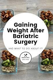 gaining weight after bariatric surgery