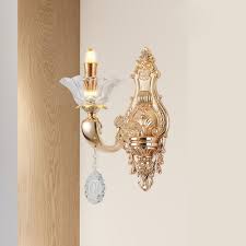 Gold Candle Wall Mount Lamp Traditional