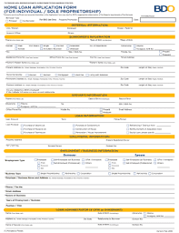 home loan application form for