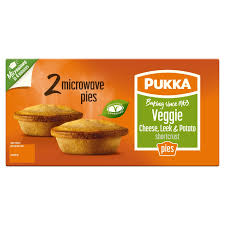 You didn't think dinner was the only meal a microwave could master, did you? Pukka 2 Veggie Cheese Leek Potato Shortcrust Microwave Pies Frozen Pies Iceland Foods