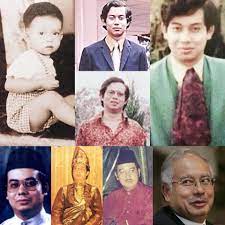 Najib razak was born into a political family; Facebook