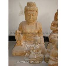 Stone Marble Sitting Buddha Sculpture