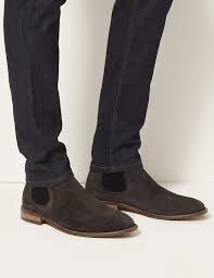 Chelsea boots are arguably the most versatile footwear a man can rock. Suede Chelsea Boots M S Collection Luxury M S