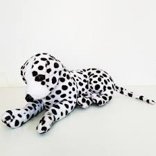 black dalmatian dog plush toy