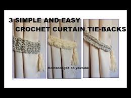 Tutorial via oh so amelia. 3 Easy And Simple Curtain Or Drapery Tie Backs Home Decor Youtube