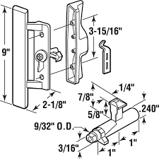 Sliding Glass Door Handle Set