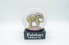 elephant glitter globe